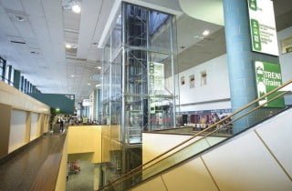 ascensore esterno in vetro