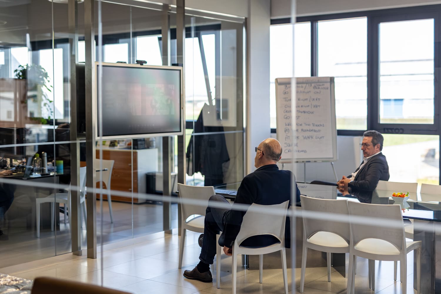 Team di lavoro durante una riunione tecnica
